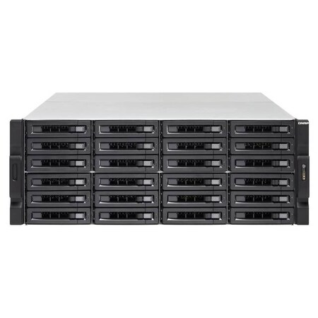 Qnap Intel Xeon E-2136 3.3GHz/16GB DDR4/6GbE/24SATA/USB3.1/24-Bay 4U TS-2483XU-RP-E2136-16G-US